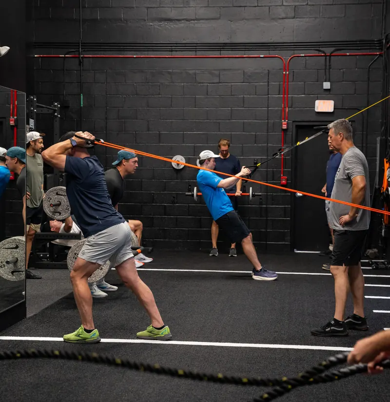Morning strength and conditioning class at the Sixteen Elite gym in Jupiter, FL