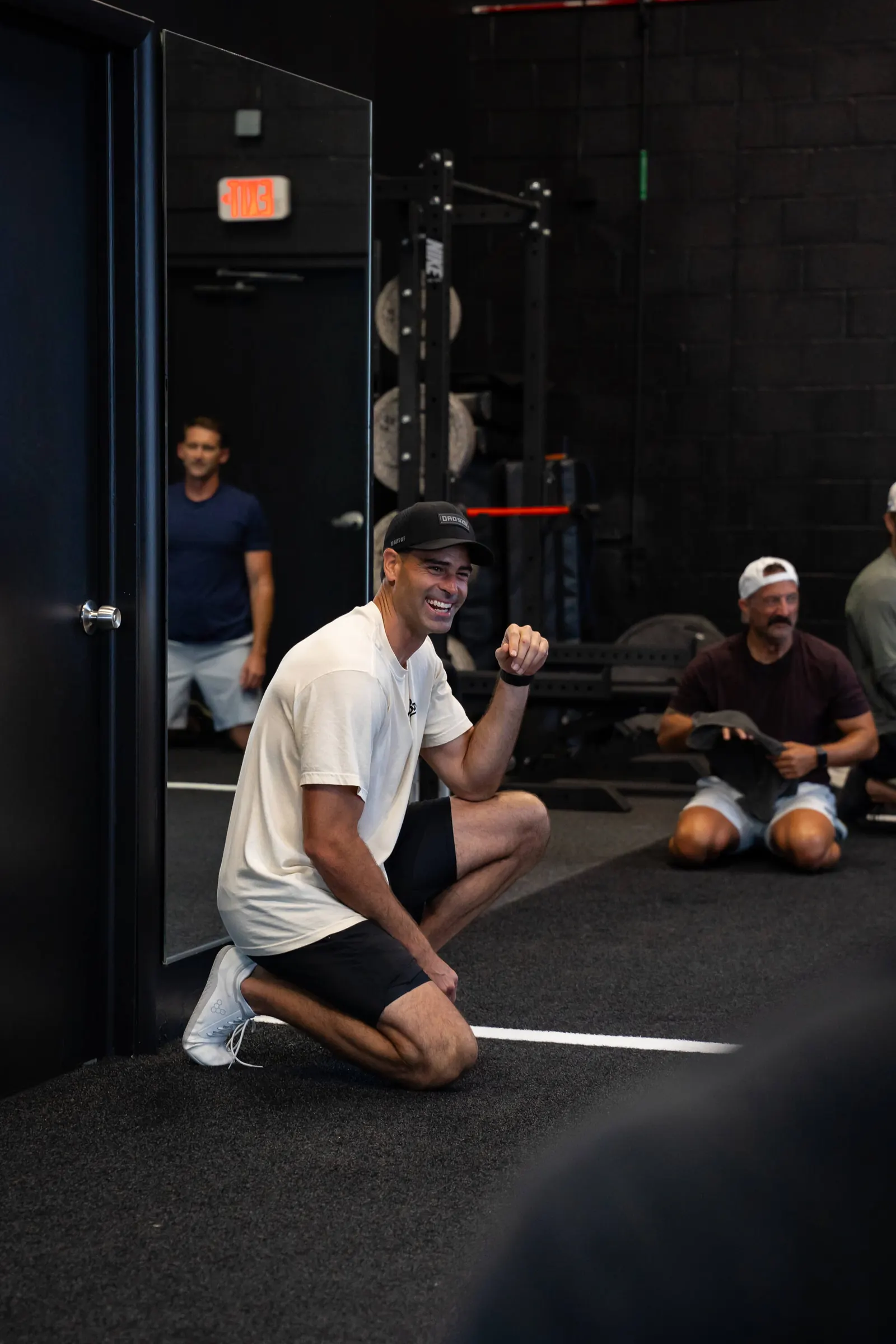 Pat coaching a session on the training floor at the Sixteen Elite facility in Jupiter, FL